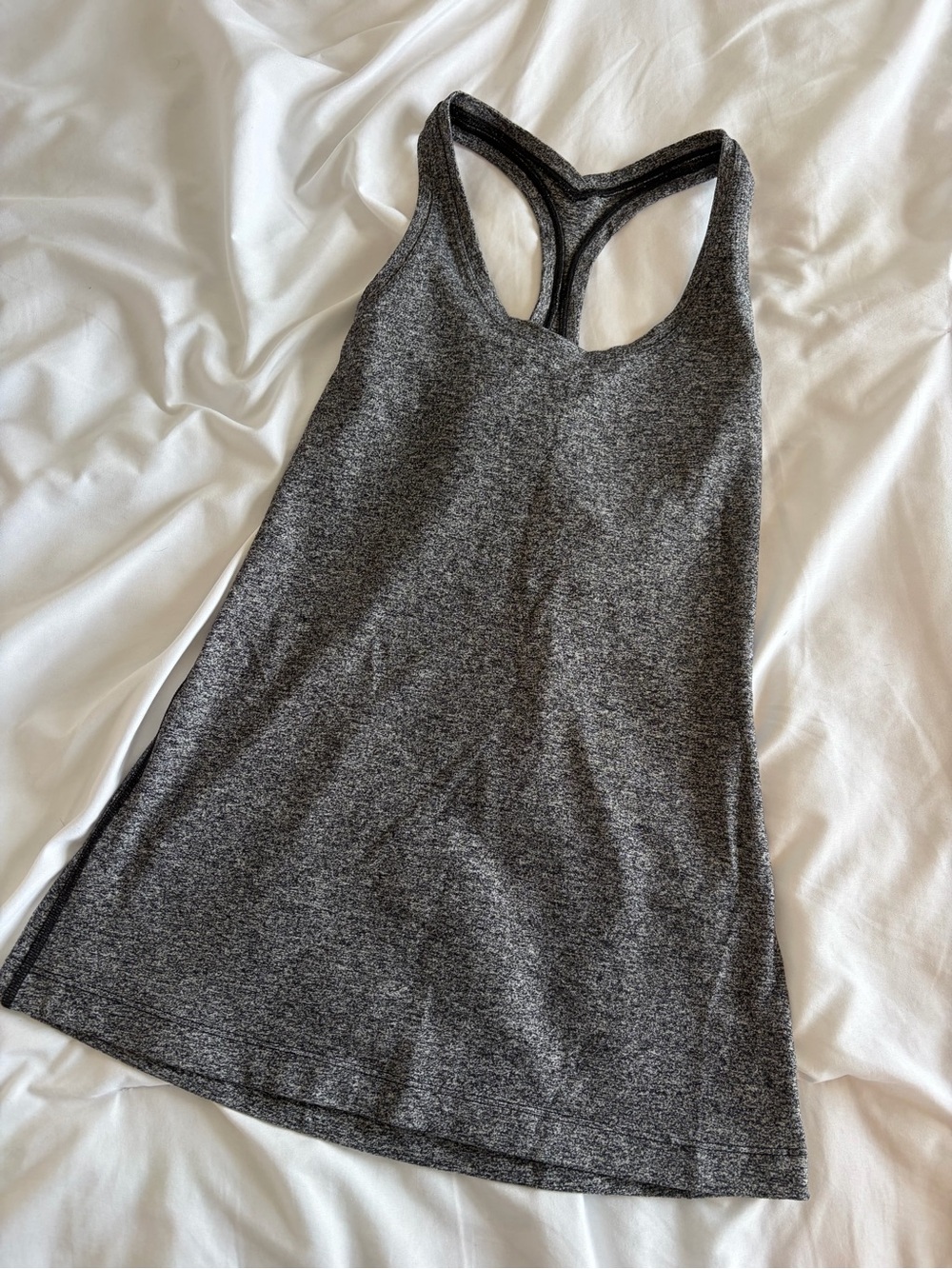 lululemon athletica Heathered Charcoal Racerback Tank